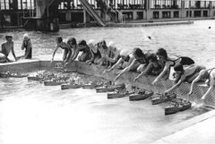 Fun-and-Games-at-the-Bathing-Pool.-1938.